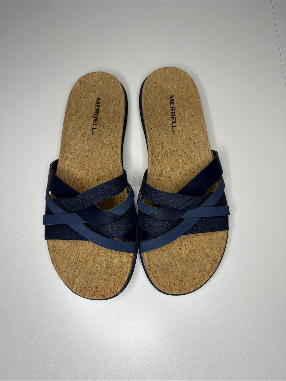 Merrell Womens Around Town Arin Slide Slipper Navy 9